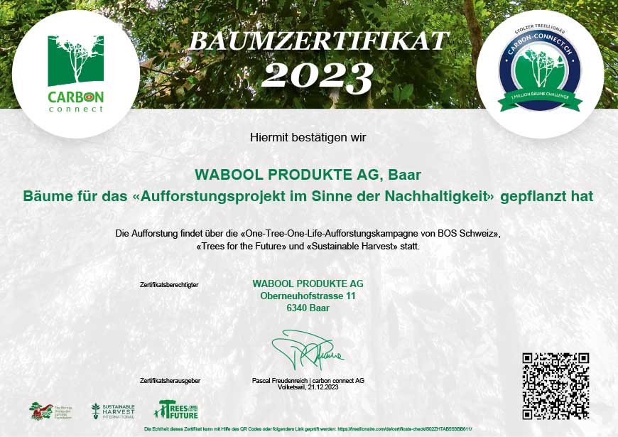 Klimaneutral Zertifikat